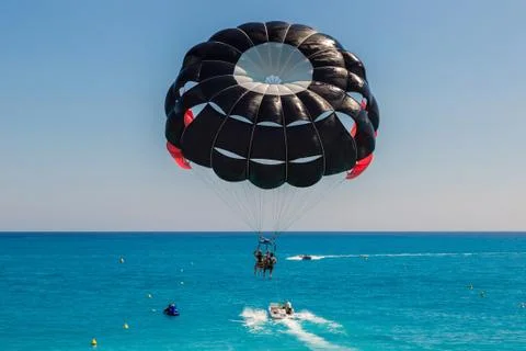 Parasailing  in Nice Stock Photos