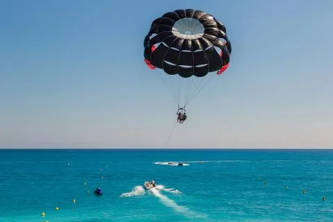 Parasailing  in Nice Stock Photos