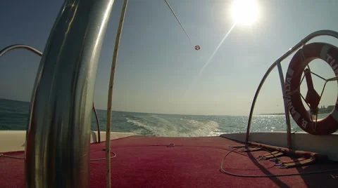 Parasailing Over Ocean Stock Footage 40935681