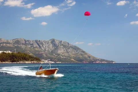 Parasailing Stock Photos