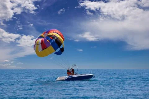 Parasailing Stock Photos