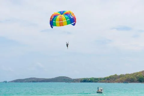 Parasailing Stock Photos