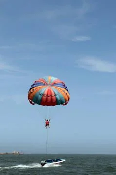 Parasailing Foto stock