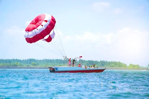 Parasailing Stock Photos