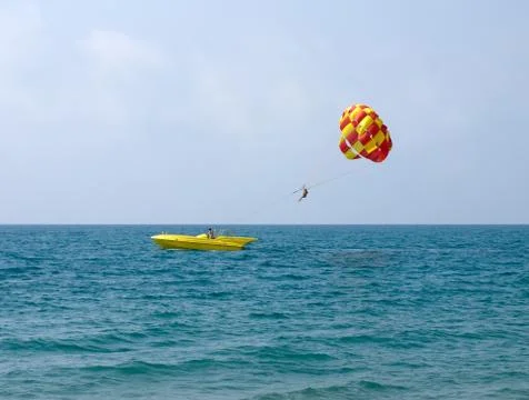 Parasailing Stock Photos