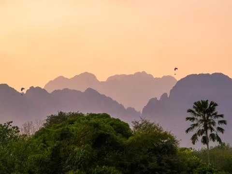 Parasailing Fotos Stock