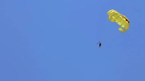 Parasailing in Side, Turkey. Stock Footage 49815677