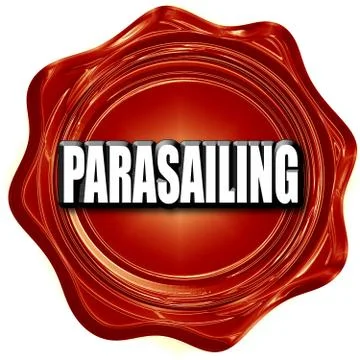 Parasailing sign background Stock Illustration