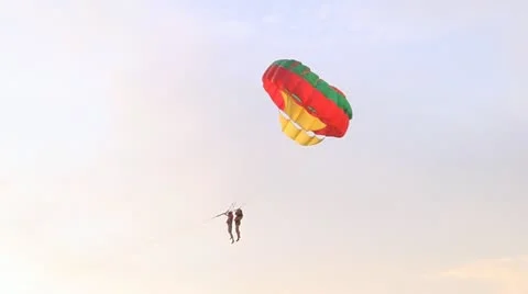 Parasailing for Two Video stock 10967023