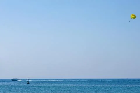 Parasailing View From Above 写真素材