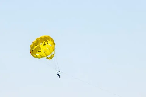 Parasailing View From Above Stockfoto's