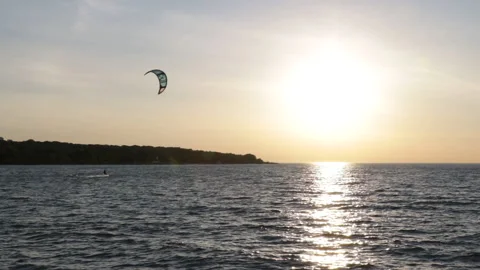 Parasailor in Toronto Stock Footage 228691238