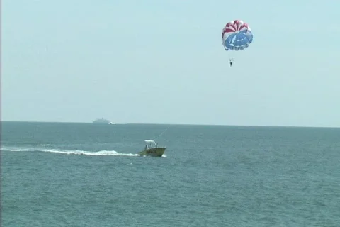 Parasailtoward Video stock 78133
