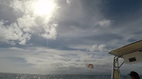 Parasale in Hawaii 動画素材 127691060