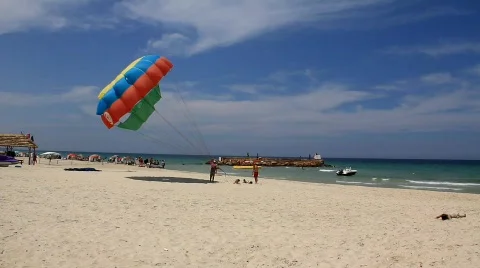 Parasaling Stock Footage 773038