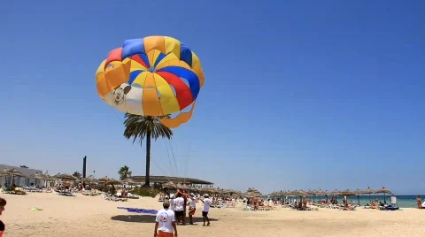 Parasaling Stock Footage 781706