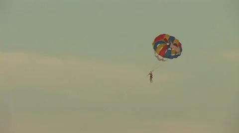 Parashute fly Stock Footage 11956226