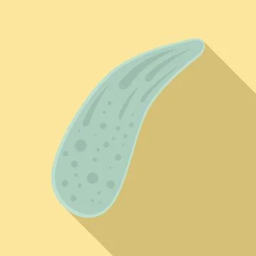 Parasite cell icon, flat style Stock Illustration