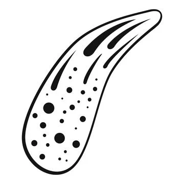 Parasite cell icon, simple style Stock Illustration