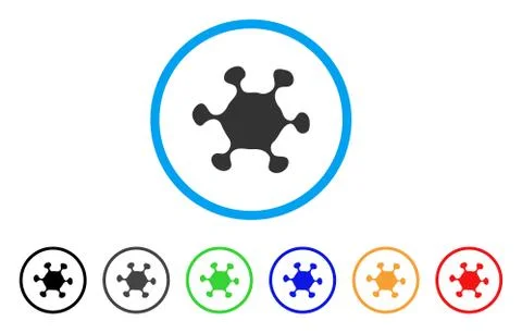 Parasite Cell Rounded Icon 스톡 일러스트