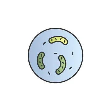 Parasite color gradient vector icon Stock Illustration