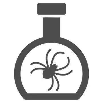 Parasite Container Retort Flat Icon Illustration