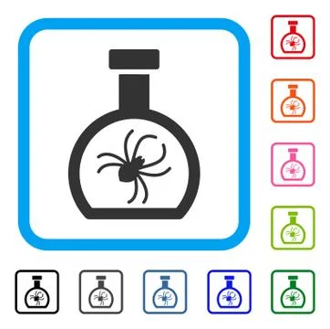 Parasite Container Retort Framed Icon Illustration