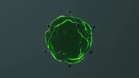 Parasite effect green Video stock 296674794