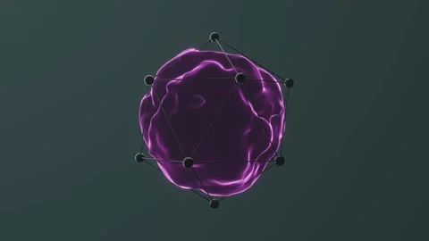 Parasite effect purple Video stock 296674820