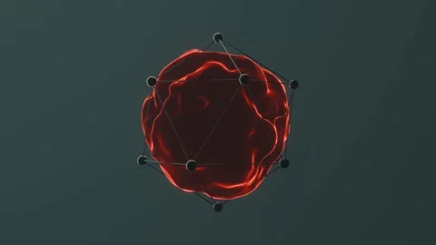 Parasite effect red 스톡 동영상 296674811