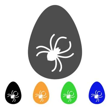 Parasite Egg Flat Icon Stock Illustration