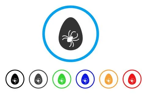 Parasite Egg Rounded Icon Stock Illustration