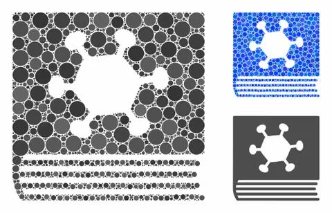 Parasite encyclopedia Composition Icon of Round Dots Stock Illustration