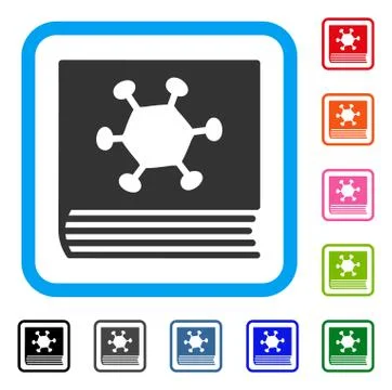 Parasite Encyclopedia Framed Icon Stock Illustration