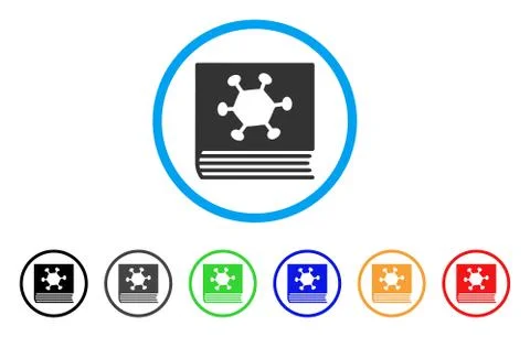 Parasite Encyclopedia Rounded Icon Stock Illustration