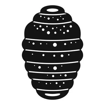Parasite leech icon, simple style Stock Illustration