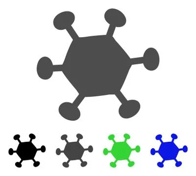 Parasite Microbe Vector Icon Stock Illustration
