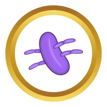 Parasite or virus vector icon Illustrazione stock