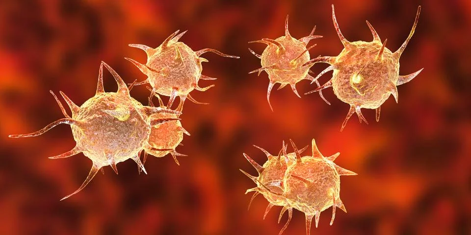 Parasite, pathogenic microbe Stock Illustration