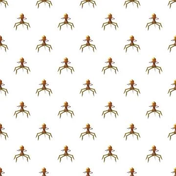 Parasite pattern seamless Illustration