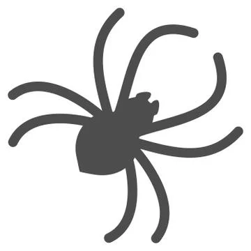 Parasite Spider Flat Icon Illustrazione stock