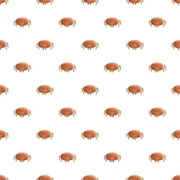 Parasite tick bugs seamless repeating pattern background Illustrazione stock