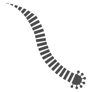 Parasite Worm Flat Icon Stock Illustration