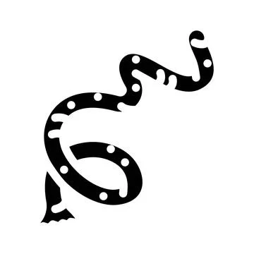 Parasite worm glyph icon vector illustration Stock Illustration