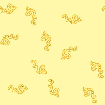 Parasite worm vector seamless pattern Stock Illustration