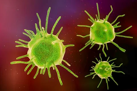 Parasites, human pathogenic microbes Foto stock