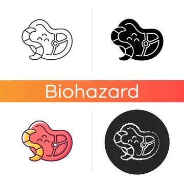 Parasites icon Illustrazione stock