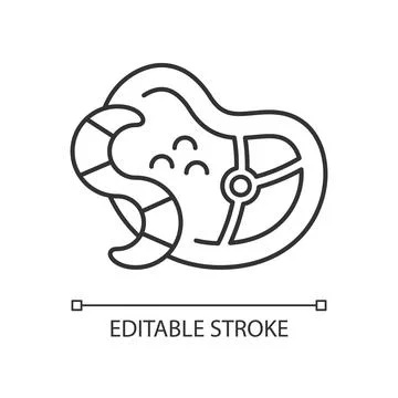 Parasites linear icon Illustrazione stock