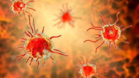 Parasites or pathogenic microbes Stock Illustration