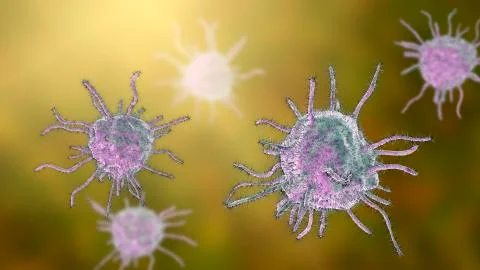 Parasites or pathogenic microbes Illustration